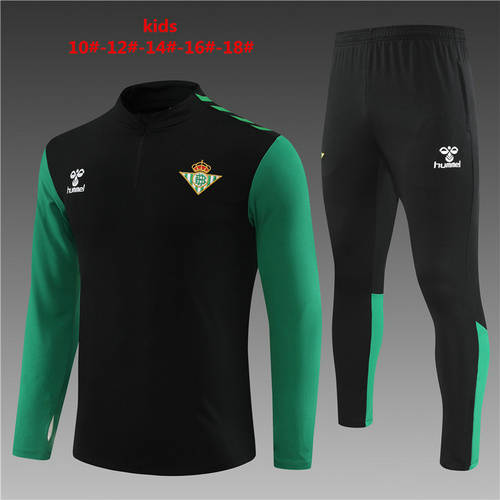 22/23 Real Betis Kids Long Sleeve Training Suit