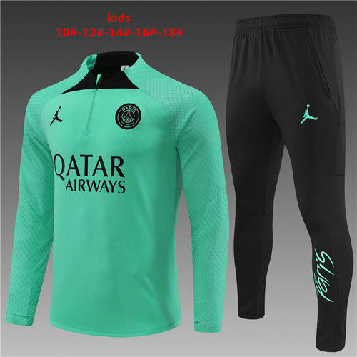 22/23 Paris Kids Player Long Sleeve Training Suit