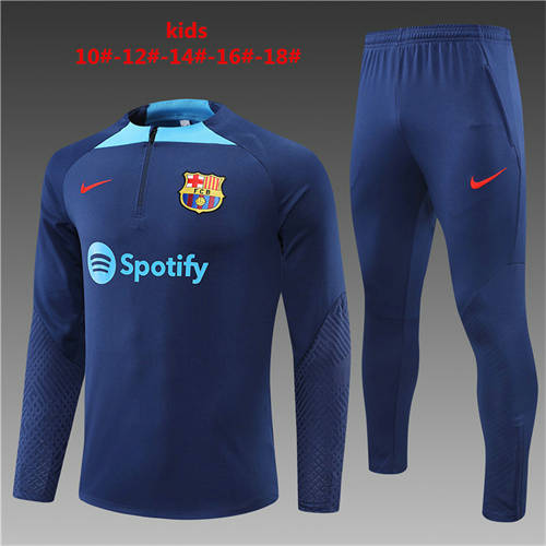 22/23 Messi Griezmann Kids Long Sleeve Training Suit