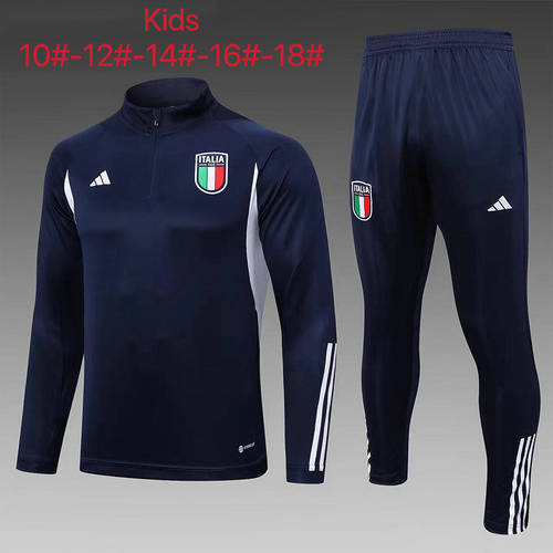 2023 Italy Kids Long Sleeve Training Suit