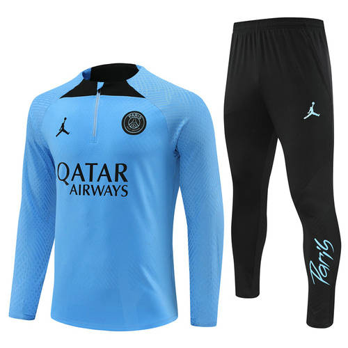 22/23 Paris Player Blue Long Sleeve Training Suit