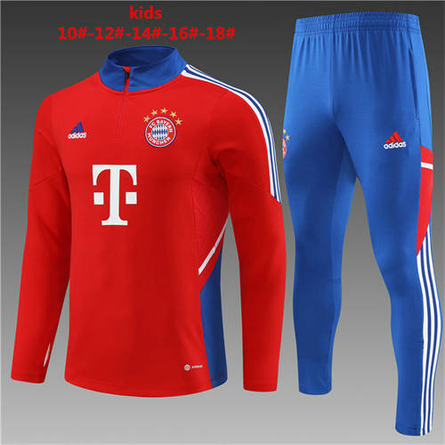 22/23 Bayern Kids Long Sleeve Training Suit