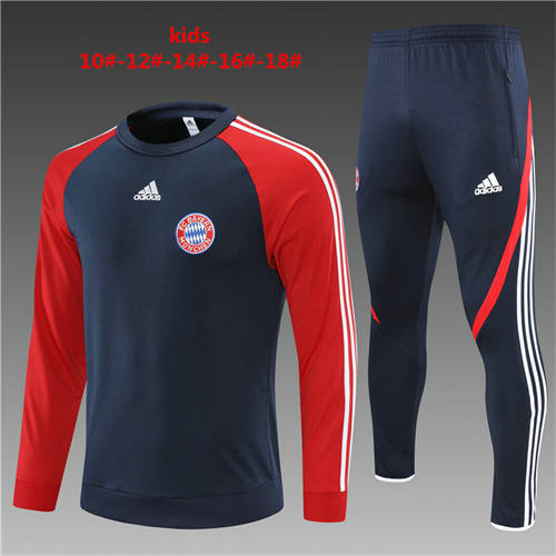 2022 Bayern Kids Long Sleeve Training Suit