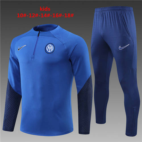 22/23 Inter Milan Kids Long Sleeve Training Suit