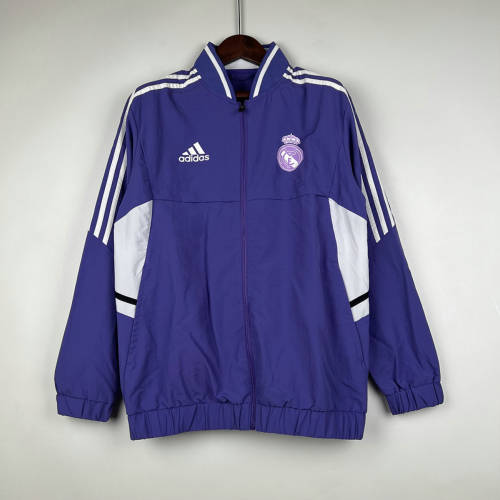 23/24 Real Madrid Purple Windbreaker Jackets