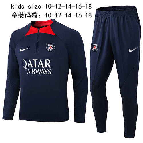 22/23 Paris Kids Long Sleeve Training Suit