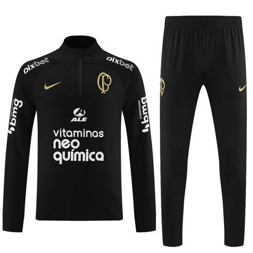 23/24 Corinthians Black Long Sleeve Training Suit