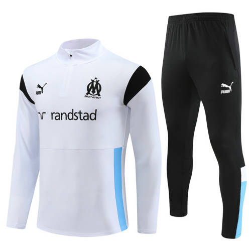 23/24 Marseille White Long Sleeve Training Suit