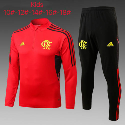 22/23 Flamengo Kids Long Sleeve Training Suit