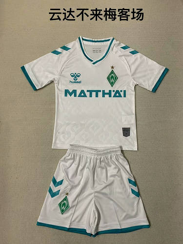 23/24 Werder Bremen Third Kids Soccer Jerseys