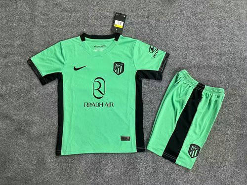 23/24 Atletico Madrid Third Kids Soccer Jerseys