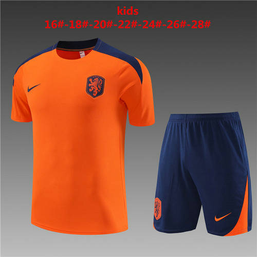 23/24 Netherlands Kids Training Soccer Jerseys