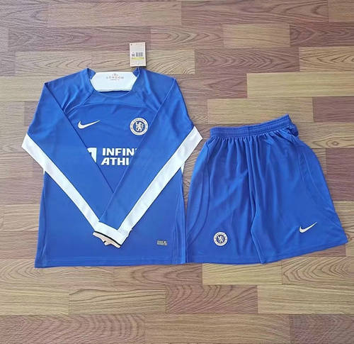 23/24 Chelsea Home Long Sleeve Soccer Jerseys