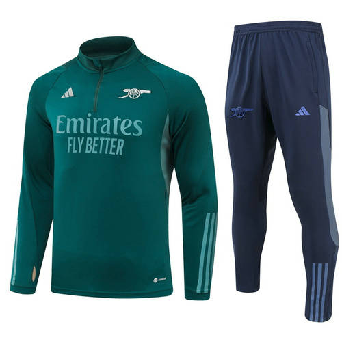 23/24 Arsenal Green Long Sleeve Training Suit