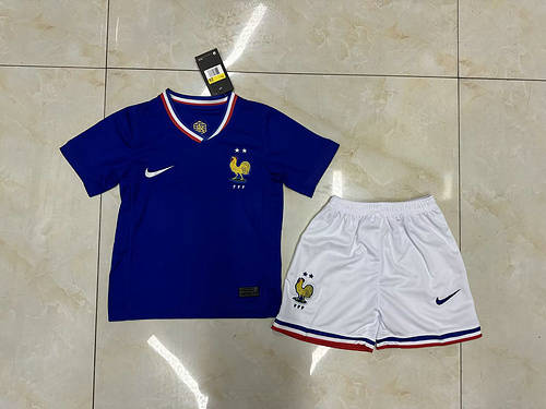 2024 France Home Kids Soccer Jerseys