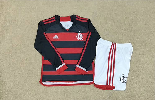 24/25 Flamengo Home Long Sleeve Soccer Jerseys