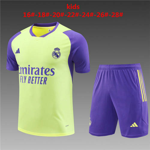 23/24 Real Madrid Kids Training Soccer Jerseys