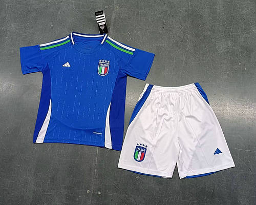 2024 Italy Home Kids Soccer Jerseys