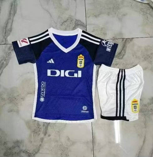 23/24 Real Oviedo Home Kids Soccer Jerseys