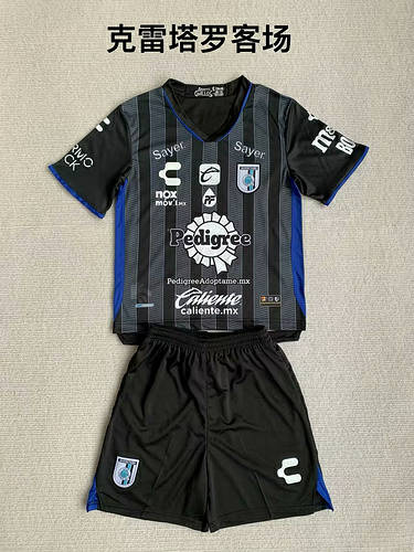 23/24 Queretaro Away Kids Soccer Jerseys