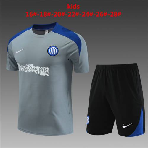 24/25 Inter Milan Kids Training Soccer Jerseys