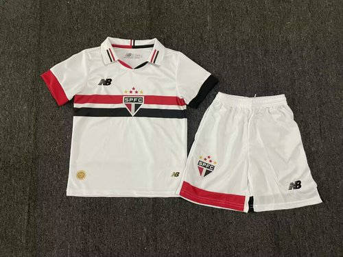 24/25 Sao Paulo Home Kids Soccer Jerseys