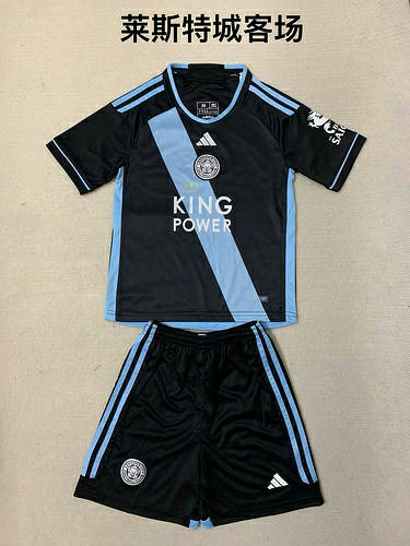 23/24 Leicester City Away Kids Soccer Jerseys