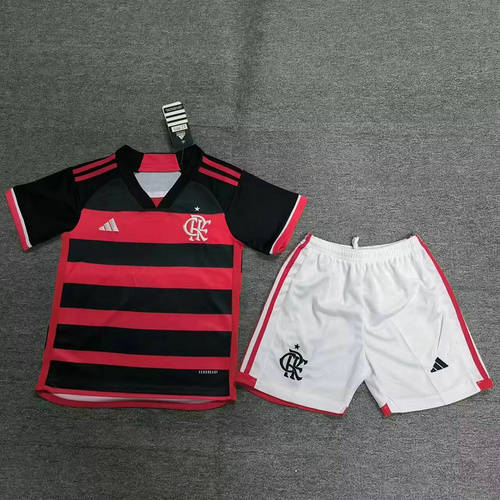 24/25 Flamengo Home Kids Soccer Jerseys