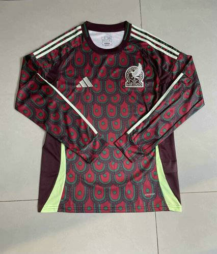 2024 Mexico Home Long Sleeve Soccer Jerseys