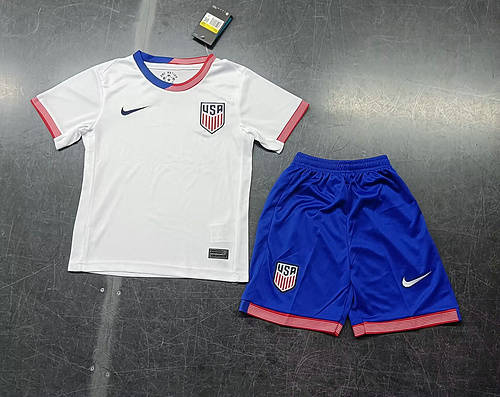 2024 USA Home Kids Soccer Jerseys