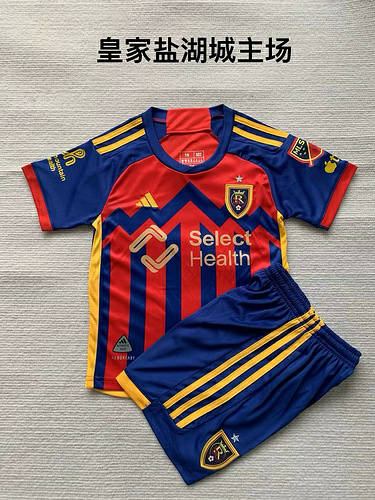 24/25 Real Salt Lake Home Kids Soccer Jerseys