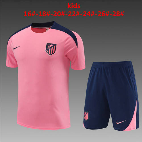 24/25 Atletico Madrid Kids Training Soccer Jerseys