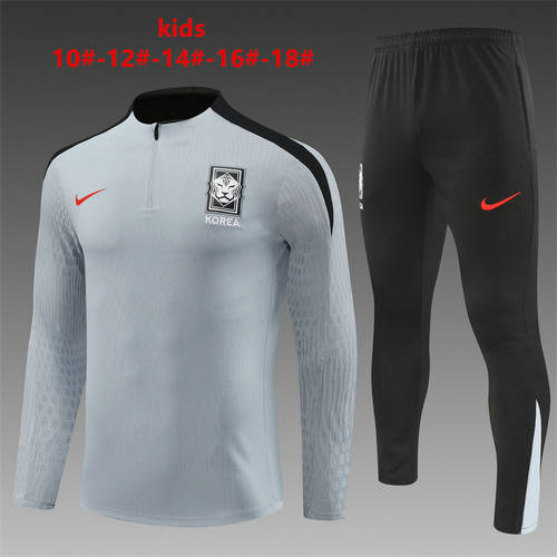 2024 Korea Kids Long Sleeve Training Suit