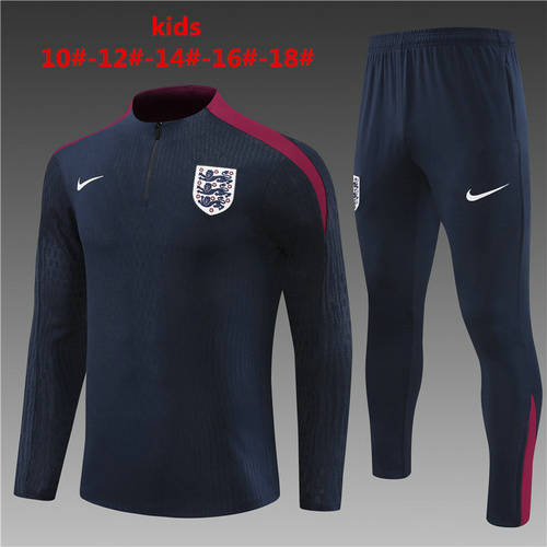 2024 England Kids Player Long Sleeve Training Suit