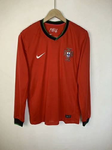 2024 Portugal Home Long Sleeve Soccer Jerseys