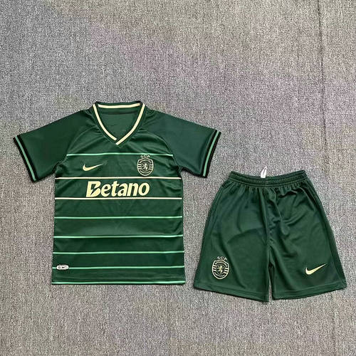 24/25 Sporting Lisbon Away Kids Soccer Jerseys