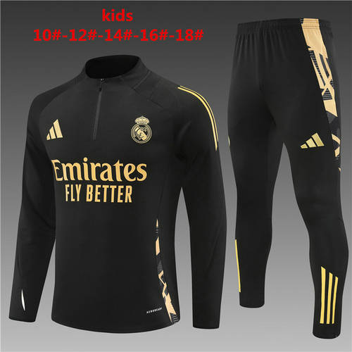 24/25 Real Madrid Kids Long Sleeve Training Suit