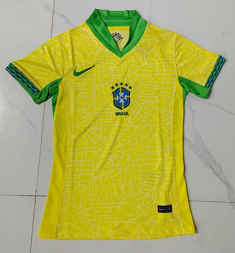 2024 Brazil Home Woman Soccer Jerseys