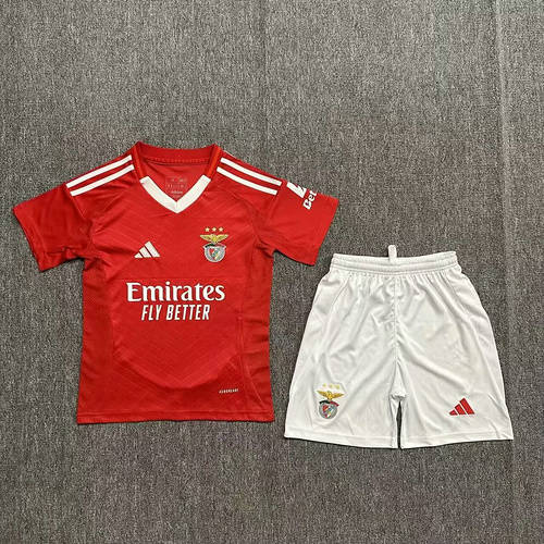 24/25 Benfica Home Kids Soccer Jerseys