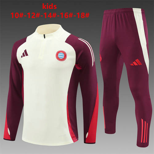 24/25 Bayern Kids Long Sleeve Training Suit