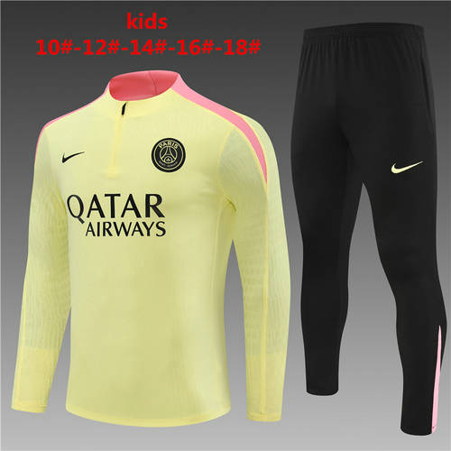 24/25 Paris Kids Player Long Sleeve Training Suit