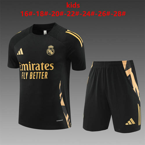 24/25 Real Madrid Kids Training Soccer Jerseys