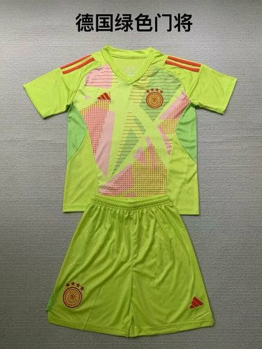 2024 Germany Green Goalkeeper Adults And Kids Soccer Jerseys