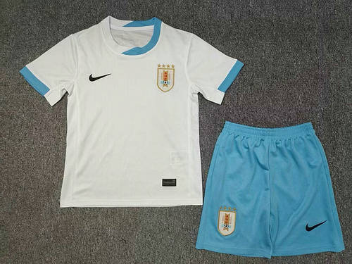 2024 Uruguay Away Kids Soccer Jerseys