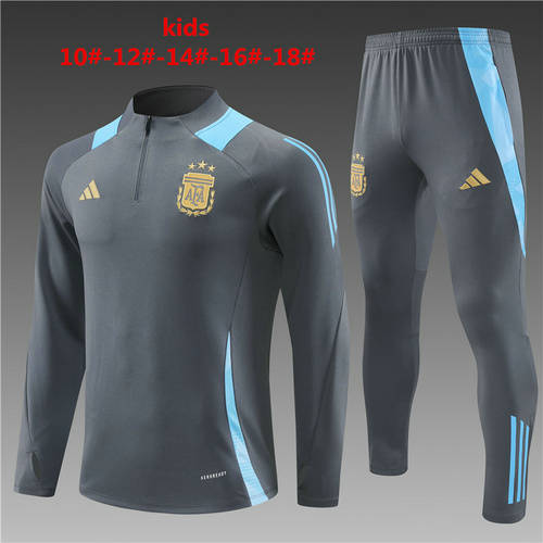 2024 Argentina Kids Long Sleeve Training Suit