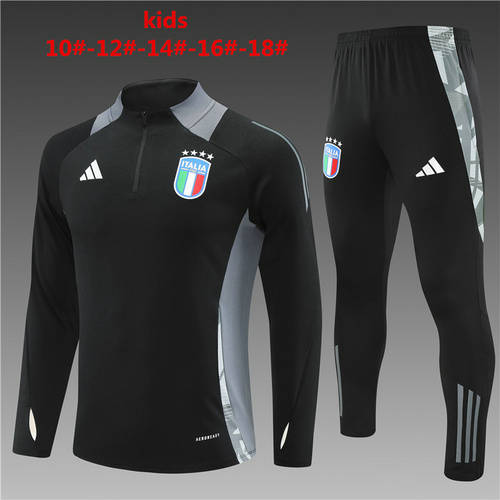 2024 Italy Kids Long Sleeve Training Suit