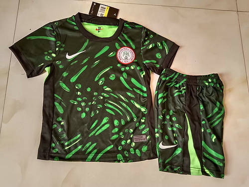 2024 Nigeria Away Kids Soccer Jerseys