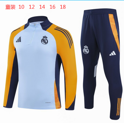 24/25 Real Madrid Kids Long Sleeve Training Suit