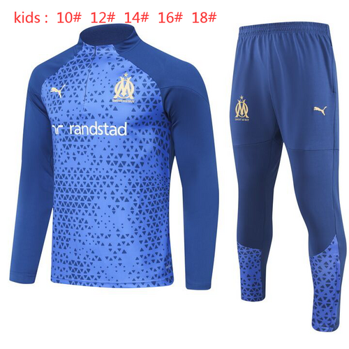 23/24 Marseille Kids Long Sleeve Training Suit