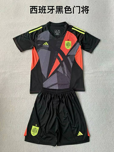 2024 Spain Goalkeeper Adults And Kids Soccer Jerseys